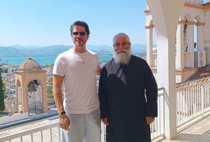 Ναύπλιο: Επίσκεψη του Νίκου Οικονομόπουλου στον Ι.Ν. Ευαγγελίστριας